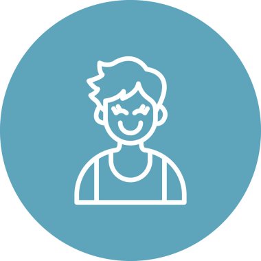 boy avatar icon, vector illustration simple design