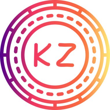 Angola Parası Dengeli Düz Modern Tasarım Elementi