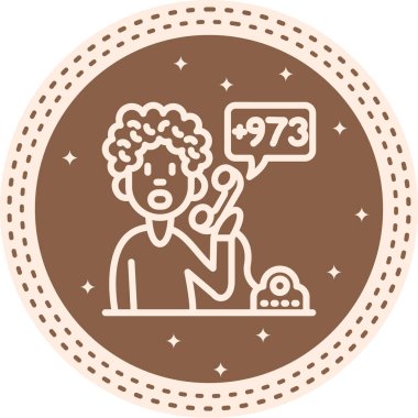 Bahreyn ülke telefon kodu, erkek ikonu arıyor.