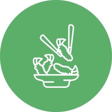 Tempura Yüksek Kaliteli Ölçeklenebilir Vektör İllüstrasyonu