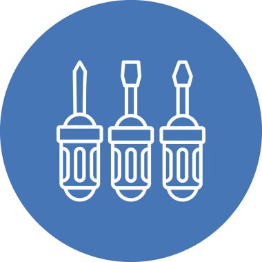 Tornavida simgesi vektör illüstrasyon tasarımı