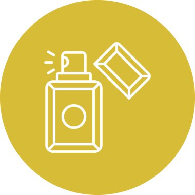 Parfüm şişesi. Web simgesi basit illüstrasyon