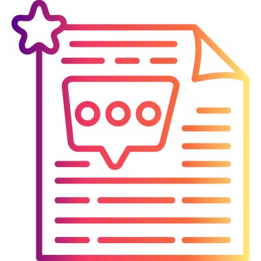 Yorum Biçimi Web simgesi vektör çizimi