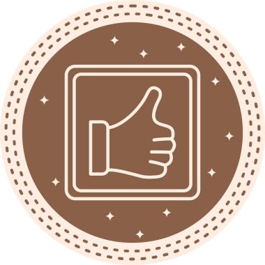 Düğme Simgesi gibi, Basit Resimler