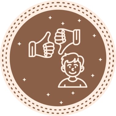 Geri besleme simgesi vektör illüstrasyonu  