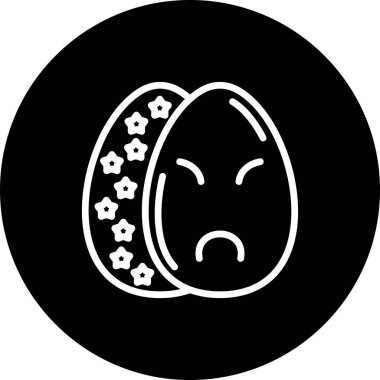 Paskalya Yumurtası Asgari Düz Kullanıcı Deneyimi Sembolü