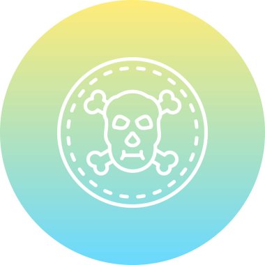 Korsan Tehlike madeni Para Tarzı Modern Dijital Sanat Nesnesi