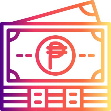 Filipin Pezosu Notları Minimum Sofistike Markalaştırma Tasarım Varlığı