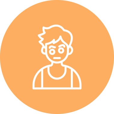 boy avatar icon, vector illustration simple design