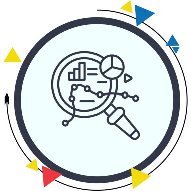 Veri Analizi Gelişmiş İşlevsel Web Arayüzü Sembolü