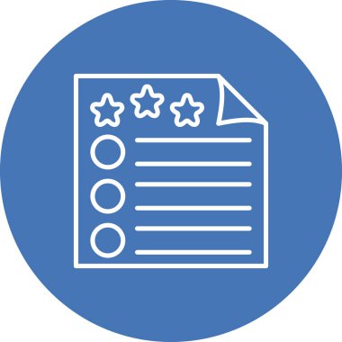 Basit geribildirim simgesi vektör çizimi