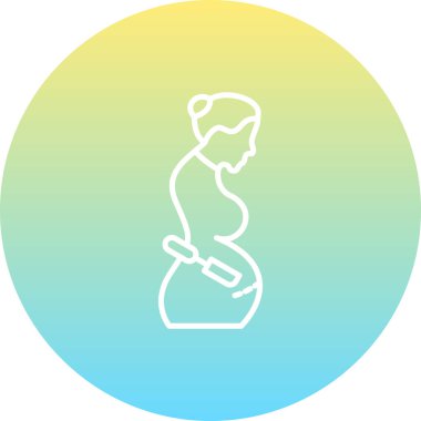 Sezaryen Minimum Düz Vektör İllüstrasyonu Asgari Düz Vektör İllüstrasyonu