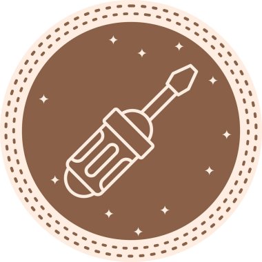 Tornavida simgesi vektör illüstrasyon tasarımı