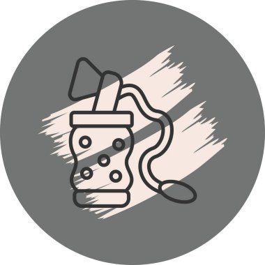 Göğüs simgesi basit düz illüstrasyon