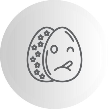 Paskalya Termometresi Yumurta Minimum Düz Kullanıcı Deneyimi Sembolü