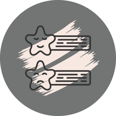 Basit geribildirim simgesi vektör çizimi