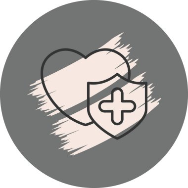 tıbbi ağ simgesi vektör illüstrasyonu