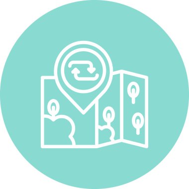 Web simgesi vektör illüstrasyonunu tekrarla