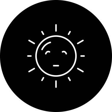 Web sayfaları veya uygulamalar için güneş simgesi