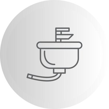 Washbasin Ayrı Modern Dijital Tasarım Elemanı