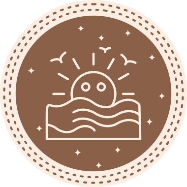 Günbatımı simgesi uygulamalar veya web sayfaları için kullanılabilir