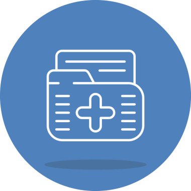 tıbbi ağ simgesi vektör illüstrasyonu