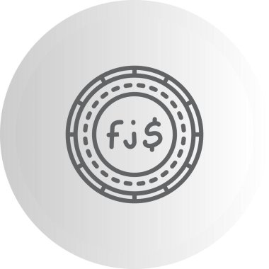 Fiji Madeni Parası Yenilikçi Minimum Ürün Tasarımı Düzeni