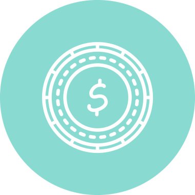 St. Lucia Madeni Parası Zarif Profesyonel Düz Grafik Sembolü