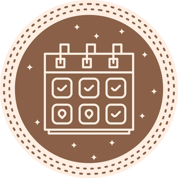 Dönem Takvimi Gelişmiş İşlevsel Web Arayüzü Sembolü