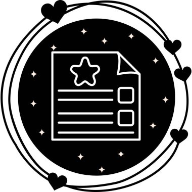 Anket Formu Web simgesi vektör illüstrasyonu