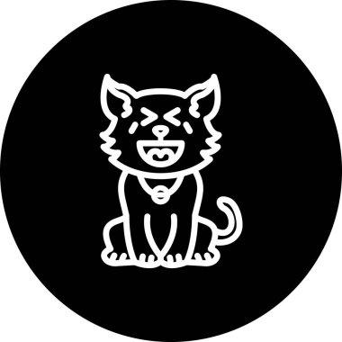 Gülen Kedi Yaratıcı Minimum Vektör Sanatı