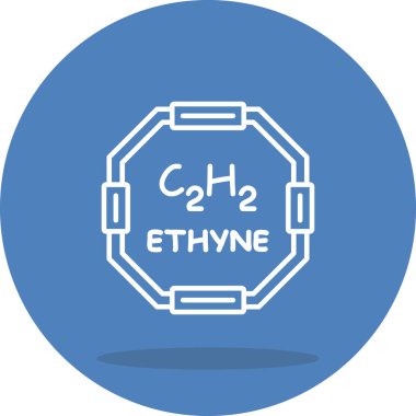 Ethyne molekülünün kimyasal yapısı, web simgesi