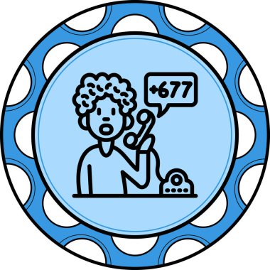 Solomon Adaları telefon kodu simgesi.