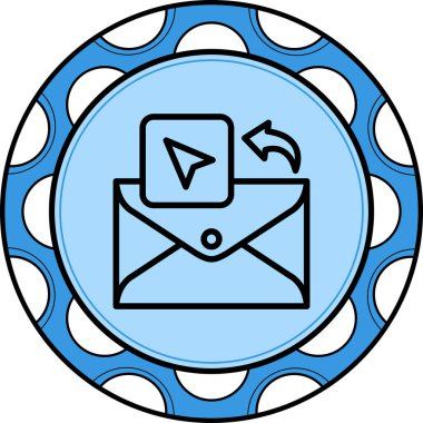 Navigasyon Oku Asgari Düz Vektör İllüstrasyonu