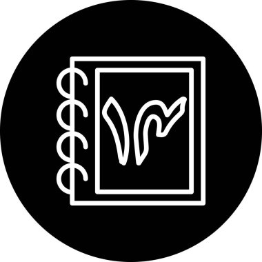 sarmal defter simgesi ön kapakta büyük Urduca on dört numarayı gösteriyor.