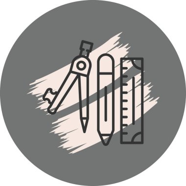 Geometri Araçları Simgesi, Basit İllüstrasyon