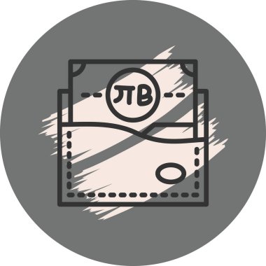 wallet icon, vector illustration simple design