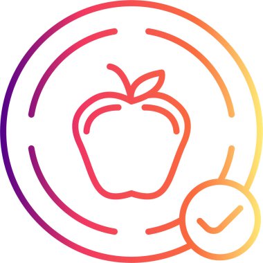 Uygulama veya web sayfası için elma algılama simgesi