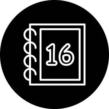 On altı web simgesi vektör illüstrasyonu sayılıyor