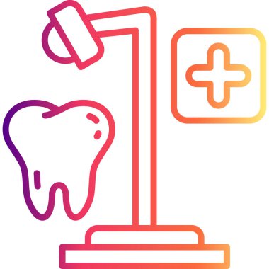 Diş Sınavı Işık Eşsiz Düz Dijital Tasarım Nesnesi