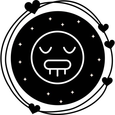 emoji simgesi, web kullanımı için basit tasarım vektör çizimi