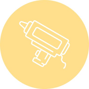 Caulking Gun Simgesi, Basit İllüstrasyon