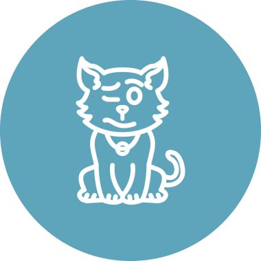 Sersemlemiş Kedi Yüksek Kaliteli Ölçeklenebilir Vektör İllüstrasyonu