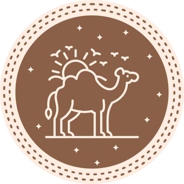 Deve Simgesi Vektör tasarımı
