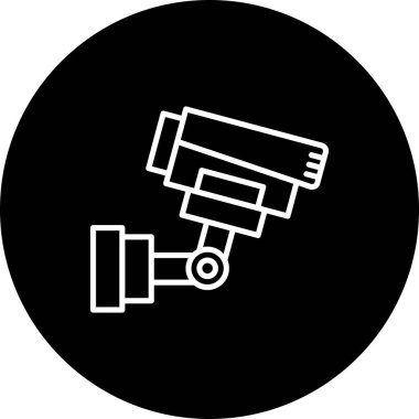 CCTV simge vektör illüstrasyon tasarımı