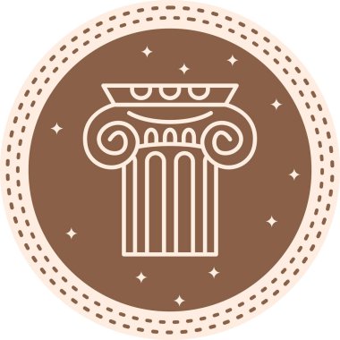 Sütun Mimari Simgesi, Basit İllüstrasyon