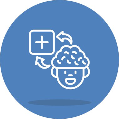 Attachment Web Button, Line Icon, Interface Element, Illustration on White Background