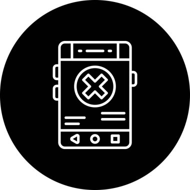 akıllı telefon simgesi, vektör illüstrasyonu basit tasarım