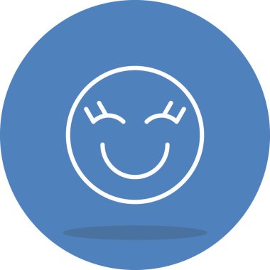 emoji simgesi, web kullanımı için basit tasarım vektör çizimi