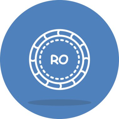 Umman para birimi simgesi, basit düz resimleme